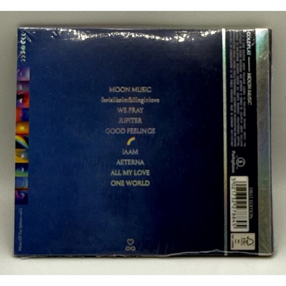 New Signed Art Card COLDPLAY CD ‘Moon Music’ World’s First EcoCD [SEALED] - Picture 2 of 2